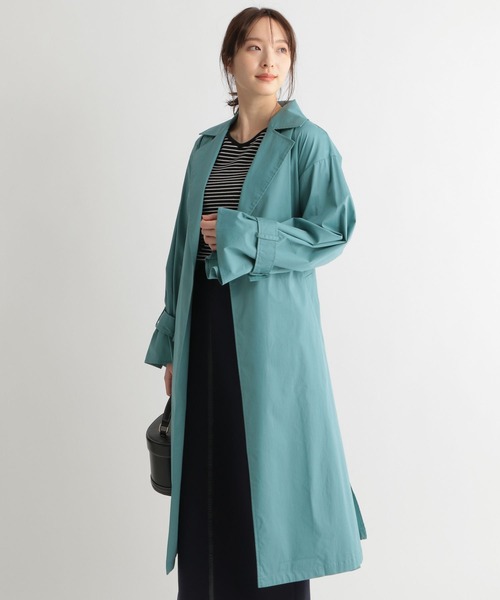 Andemiu(アンデミュウ)の「ソデボリュームトレンチコート275086(トレンチコート・レディース・ベージュ/グリーン/ピンク・FREE)」の6枚目の写真
