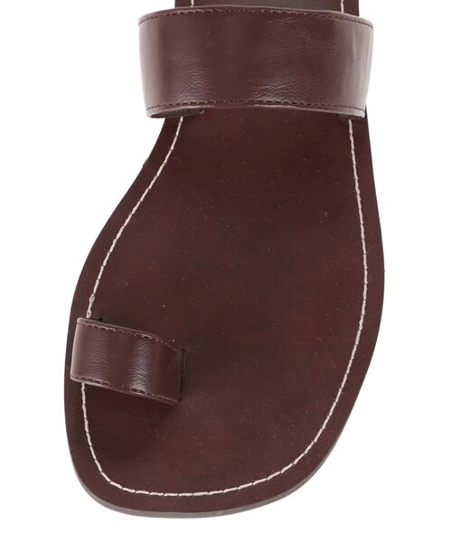 Ungrid（アングリッド）の「ステッチデザインフラットサンダル（サンダル・レディース・ブラック/ブラウン/オフホワイト・S/M/L）」の12枚目の写真