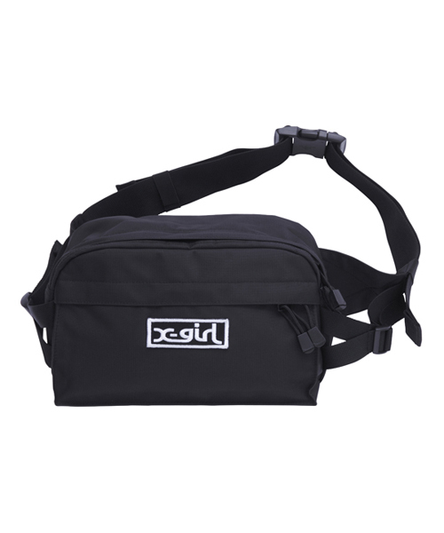 極美品✨PORTER X-girl ウエストバッグ ボディバッグ ナイロン 黒 X-girl 最大52%☆8/15限定 エックスガール ウエストバッグ