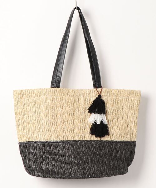 BENETTON (UNITED COLORS OF BENETTON)(ベネトンユナイテッドカラーズオブベネトン)の「【BENETTON:ベネトン】タッセル付き雑材トートバッグ(トートバッグ・レディース・ブラウン/カーキ/ブラック・FREE)」の14枚目の写真