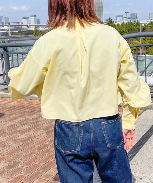 PairPair（ペアペア）の「ラッフルフリルシャツ（シャツ/ブラウス・レディース・オフホワイト/イエロー/ブルー系その他・フリー）」の17枚目の写真