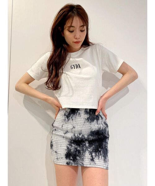 GYDA（ジェイダ）の「シャーリングタイトミニスカートライクショートパンツ（スカート・レディース・ブラック/その他1・FREE）」の9枚目の写真