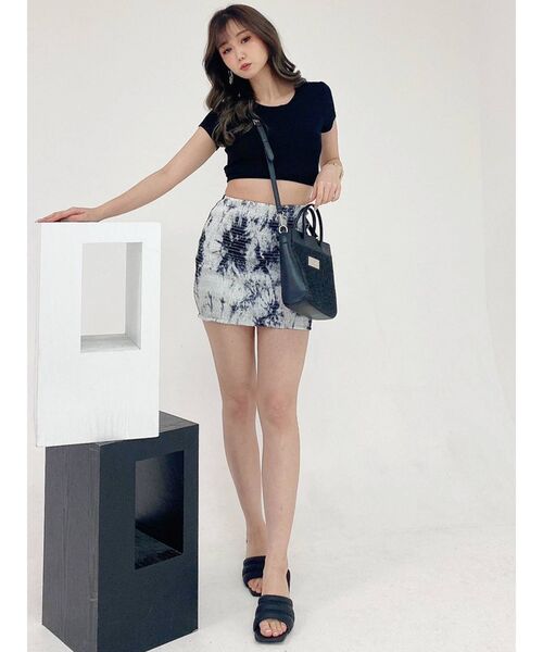 GYDA（ジェイダ）の「シャーリングタイトミニスカートライクショートパンツ（スカート・レディース・ブラック/その他1・FREE）」の17枚目の写真