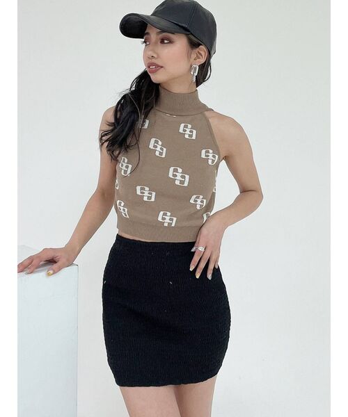 GYDA（ジェイダ）の「シャーリングタイトミニスカートライクショートパンツ（スカート・レディース・ブラック/その他1・FREE）」の22枚目の写真