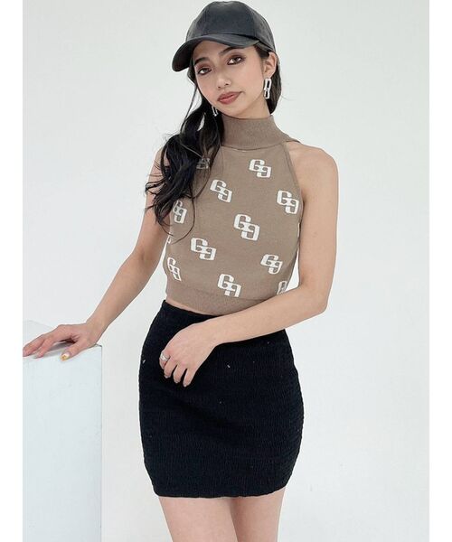 GYDA（ジェイダ）の「シャーリングタイトミニスカートライクショートパンツ（スカート・レディース・ブラック/その他1・FREE）」の19枚目の写真