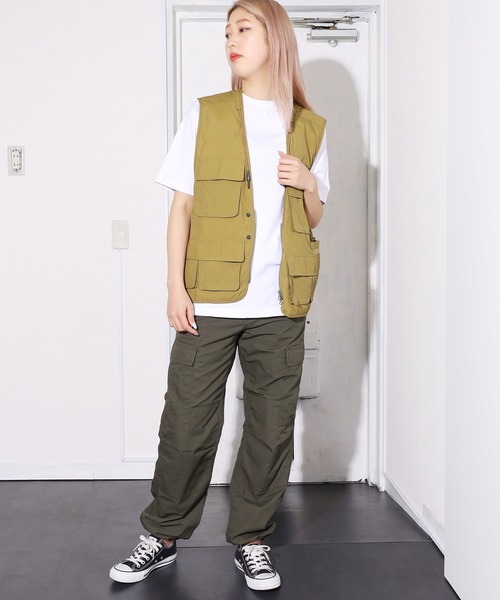 REMI RELIEF(レミレリーフ)の「REMI RELIEF/レミレリーフ ミリタリーフィッシャーベスト フィッシングベスト(ベスト・メンズ・カーキ/ブラック・M/L/XL)」の11枚目の写真