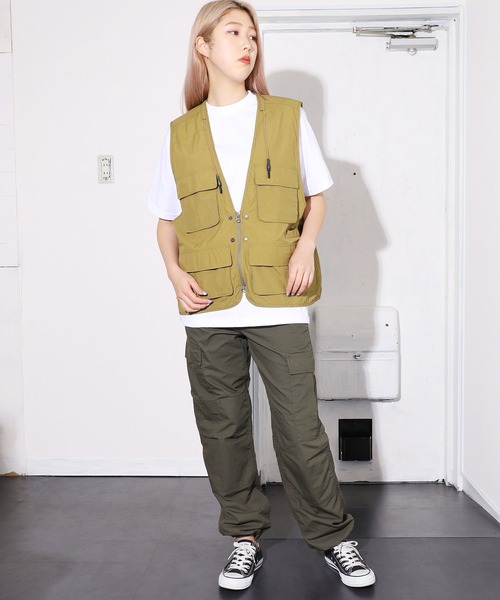 REMI RELIEF(レミレリーフ)の「REMI RELIEF/レミレリーフ ミリタリーフィッシャーベスト フィッシングベスト(ベスト・メンズ・カーキ/ブラック・M/L/XL)」の10枚目の写真