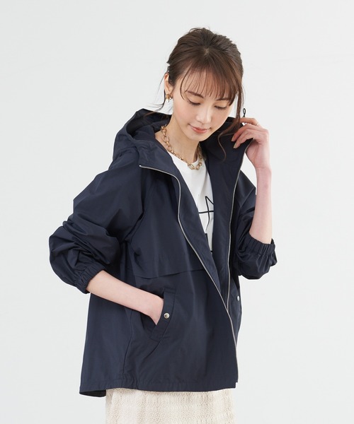 abahouse mavie(アバハウスマヴィ)の「撥水フードブルゾン(ブルゾン・レディース・ホワイト/ネイビー/カーキ・フリー)」の14枚目の写真
