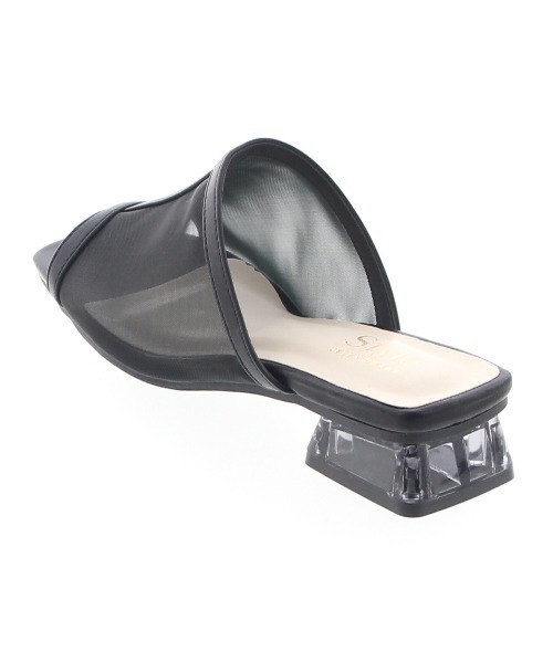 JELLY BEANS（ジェリービーンズ）の「シアーチュールクリアヒールサンダル(210-342)JELLY BEANS(ジェリービーンズ)（サンダル・レディース・アイボリー/ブラック/キャメル・LL/L/M/S）」の5枚目の写真