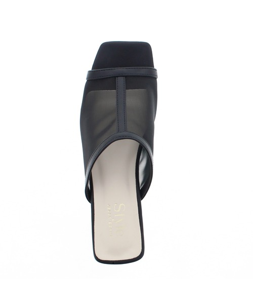 JELLY BEANS（ジェリービーンズ）の「シアーチュールクリアヒールサンダル(210-342)JELLY BEANS(ジェリービーンズ)（サンダル・レディース・アイボリー/ブラック/キャメル・LL/L/M/S）」の6枚目の写真