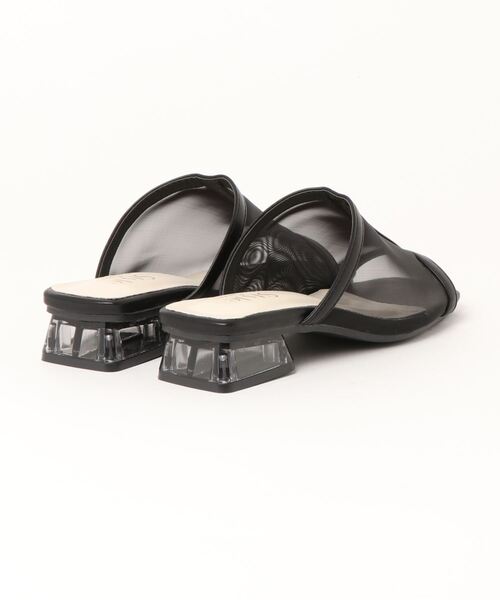 JELLY BEANS（ジェリービーンズ）の「シアーチュールクリアヒールサンダル(210-342)JELLY BEANS(ジェリービーンズ)（サンダル・レディース・アイボリー/ブラック/キャメル・LL/L/M/S）」の9枚目の写真