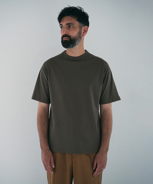 UNFIL（アンフィル）の「unfil | オーガニックコットン ショートスリーブTシャツ MEN（Tシャツ/カットソー・メンズ・ホワイト/ブラウン/アイボリー・4/5）」の7枚目の写真