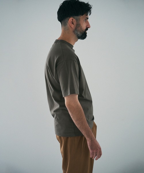 UNFIL（アンフィル）の「unfil | オーガニックコットン ショートスリーブTシャツ MEN（Tシャツ/カットソー・メンズ・ホワイト/ブラウン/アイボリー・4/5）」の8枚目の写真