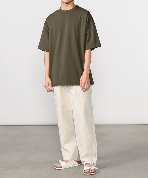 UNFIL（アンフィル）の「unfil | オーガニックコットン ショートスリーブTシャツ MEN（Tシャツ/カットソー・メンズ・ホワイト/ブラウン/アイボリー・4/5）」の9枚目の写真