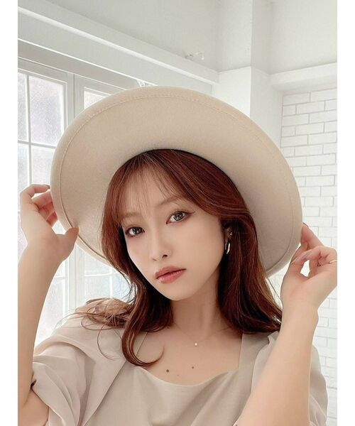 RESEXXY（リゼクシー）の「つば広フェルトハット（ハット・レディース・ブラック/ベージュ/アイボリー・FREE）」の2枚目の写真