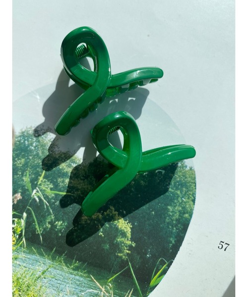 WC(ダブル シー)の「2Pニュアンスミニヘアクリップ(バレッタ/ヘアクリップ・レディース・ホワイト/グリーン/ブルー/ブラウン・FREE)」の3枚目の写真