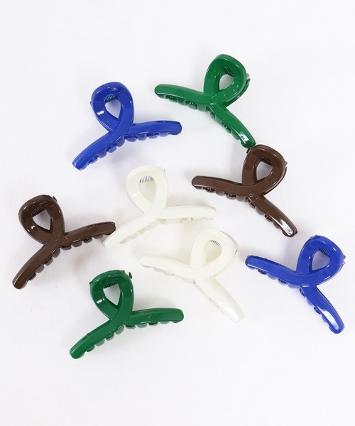 WC(ダブル シー)の「2Pニュアンスミニヘアクリップ(バレッタ/ヘアクリップ・レディース・ホワイト/グリーン/ブルー/ブラウン・FREE)」の9枚目の写真