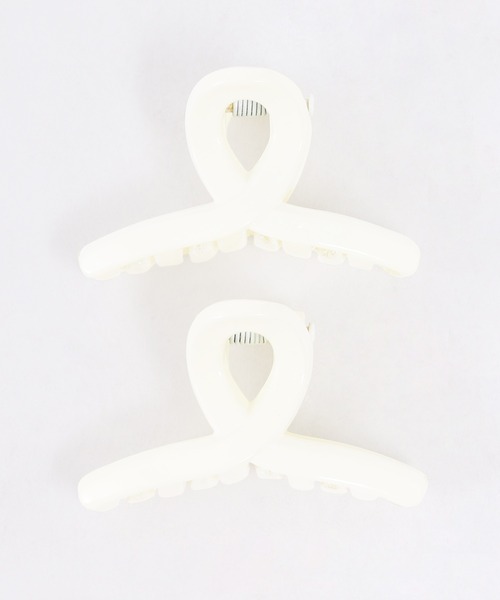 WC(ダブル シー)の「2Pニュアンスミニヘアクリップ(バレッタ/ヘアクリップ・レディース・ホワイト/グリーン/ブルー/ブラウン・FREE)」の8枚目の写真