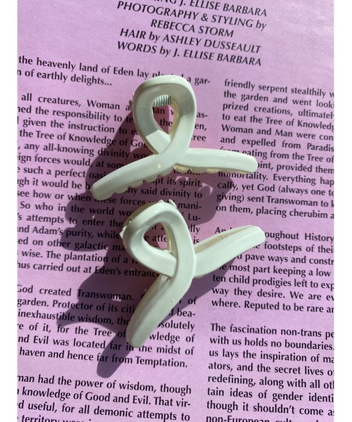 WC(ダブル シー)の「2Pニュアンスミニヘアクリップ(バレッタ/ヘアクリップ・レディース・ホワイト/グリーン/ブルー/ブラウン・FREE)」の10枚目の写真