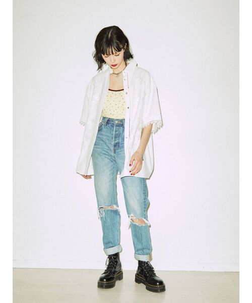 jouetie（ジュエティ）の「エンブロイダリーオーバーシャツ（シャツ