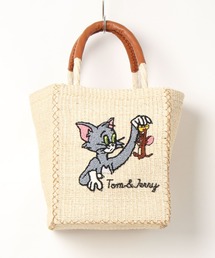 トムとジェリーかごバッグ　トムジェリアパレルレディース Tom＆Jerry（トムアンドジェリー）の「【公式】TOMandJERRY カゴ