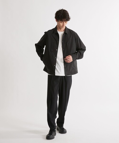 UNITED TOKYO（ユナイテッドトウキョウ）の「ダブルポケットコーチジャケット（ブルゾン・メンズ・ブラック/ライトベージュ・1/2）」の12枚目の写真
