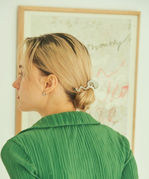 GOLDY（ゴールディ）の「クラウド シェイプ ライン ヘアー クリップ（バレッタ/ヘアクリップ・レディース・シルバー/ゴールド/その他1/その他2・FREE）」の12枚目の写真