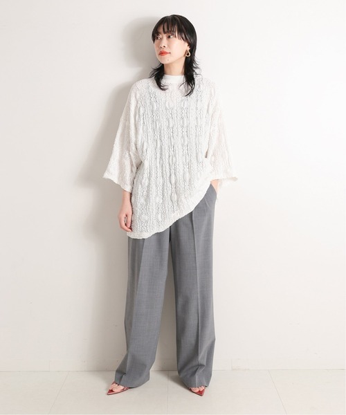 CITYSHOP(シティーショップ)の「LACE T-SHIRT3(Tシャツ/カットソー・レディース・ホワイト/ブラック・FREE)」の19枚目の写真