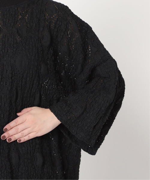 CITYSHOP(シティーショップ)の「LACE T-SHIRT3(Tシャツ/カットソー・レディース・ホワイト/ブラック・FREE)」の7枚目の写真
