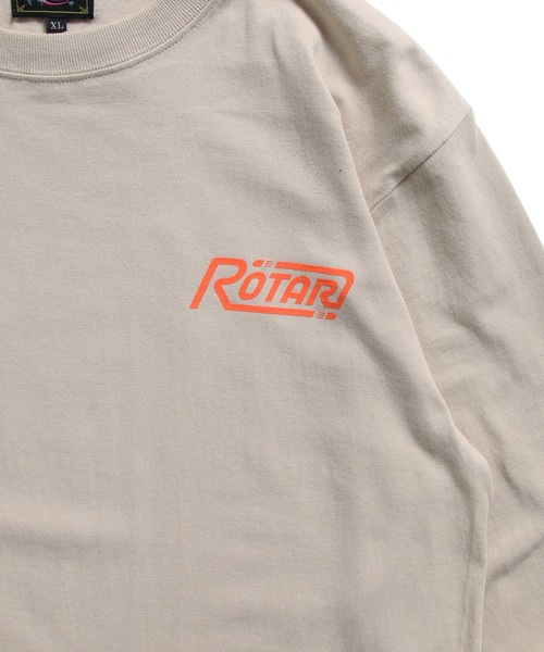 ROTAR（ローター）の「Bullet logo LS Tee バックプリント ロンTee（Tシャツ/カットソー・メンズ・オフホワイト/ベージュ/スミクロ・X-LARGE/SMALL/MEDIUM/LARGE）」の8枚目の写真
