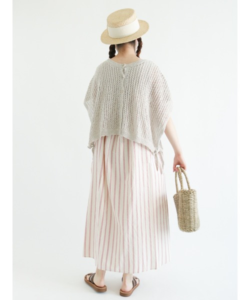 Samansa Mos2（サマンサ モスモス）の「前後着キャミワンピース（ワンピース・レディース・ブルー/カーキ/レッド/ネイビー・ﾌﾘ-）」の18枚目の写真