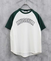 ビッグシルエット ラグランスリーブプリントワンピース キッズ