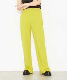 X-girl | LETTUCE EDGE EASY PANTS/ストレートシルエット ウエストゴムパンツ/カラーパンツ/イージーパンツ(その他パンツ)