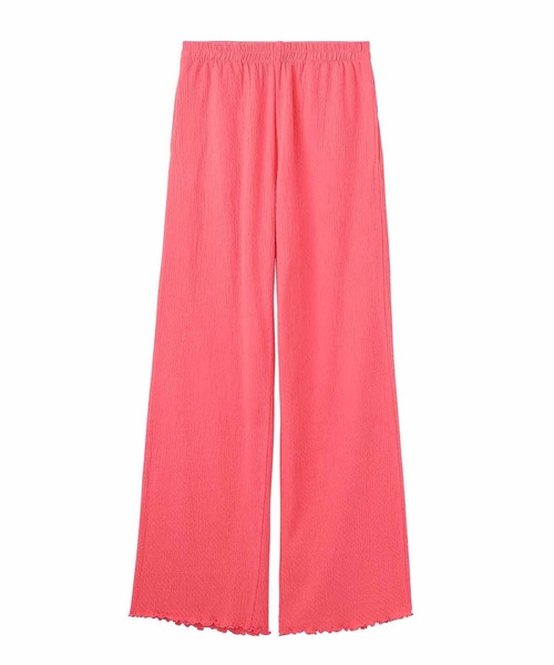 X-girl（エックスガール）の「LETTUCE EDGE EASY PANTS/ストレートシルエット ウエストゴムパンツ/カラーパンツ/イージーパンツ（その他パンツ・レディース・ライトグリーン/ピンク/ブラック・M/S）」の19枚目の写真