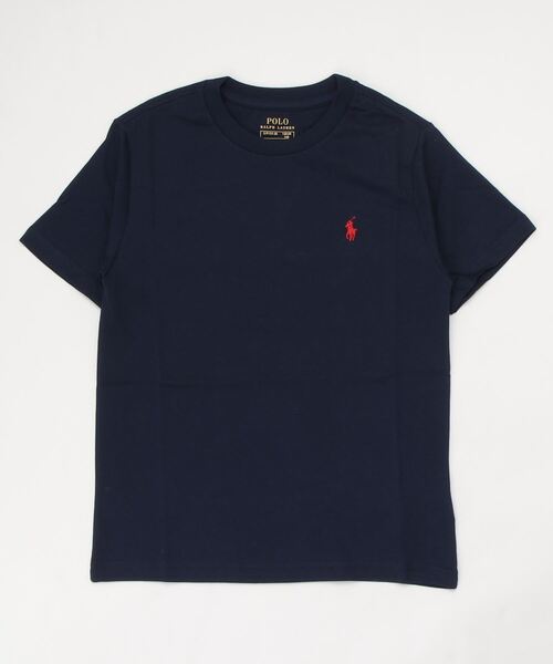 POLO RALPH LAUREN CHILDRENSWEAR(ポロ ラルフ ローレン チルドレンズウェア)の「コットン ジャージー クルーネック Tシャツ(Tシャツ/カットソー・キッズ・ネイビー系1・S/M/L/XL)」の2枚目の写真