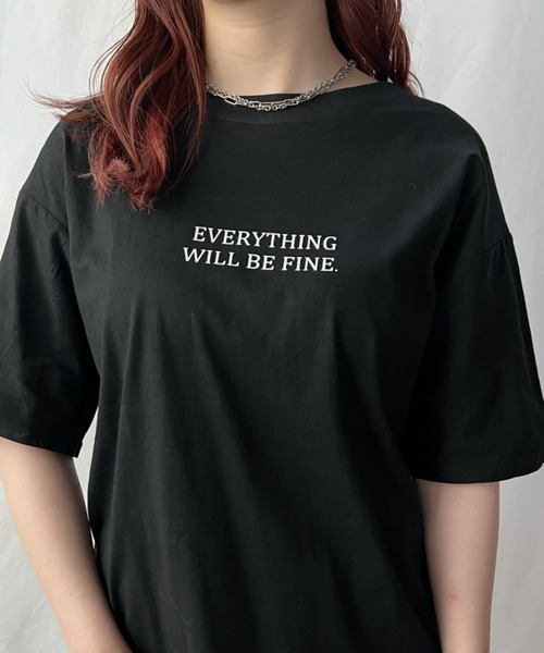 at12:03（アットイチニーゼロサン）の「カジュアルロゴ入り 英字レタリングTシャツ（Tシャツ/カットソー・レディース・ホワイト/ブラック/グレー/ピンク/イエロー・FREE）」の15枚目の写真