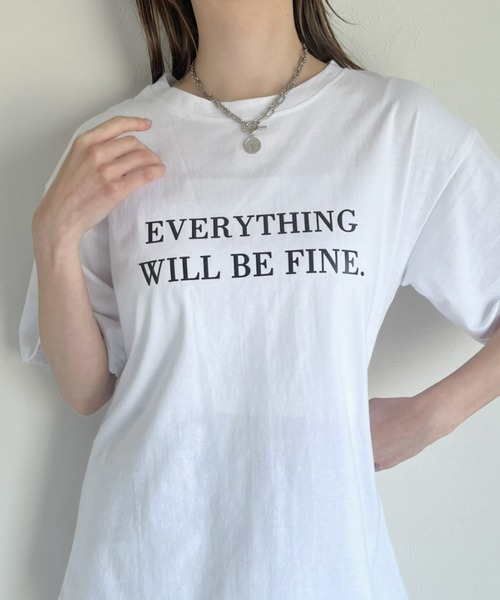 at12:03（アットイチニーゼロサン）の「カジュアルロゴ入り 英字レタリングTシャツ（Tシャツ/カットソー・レディース・ホワイト/ブラック/グレー/ピンク/イエロー・FREE）」の10枚目の写真