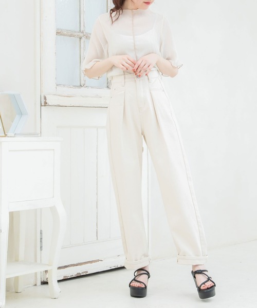 Newlyme（ニューリーミー）の「厚底ラインストラップサンダル（サンダル・レディース・ホワイト/ブラック/グレー/ブラック×ベージュ・22cm/22.5cm/23cm/23.5cm/24cm/24.5cm/25cm/26cm/25.5cm）」の8枚目の写真