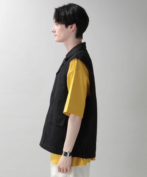 RAGEBLUE（レイジブルー）の「ミリタリーベスト（ベスト・メンズ・ブラック/オリーブ・FREE）」の9枚目の写真