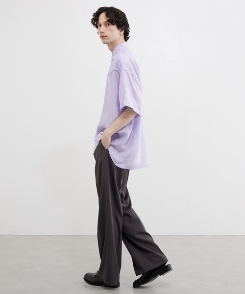 Lui's（ルイス）の「切替ヨークシャツ（シャツ/ブラウス・メンズ・ブラック/オフホワイト/パープル・FREE）」の11枚目の写真