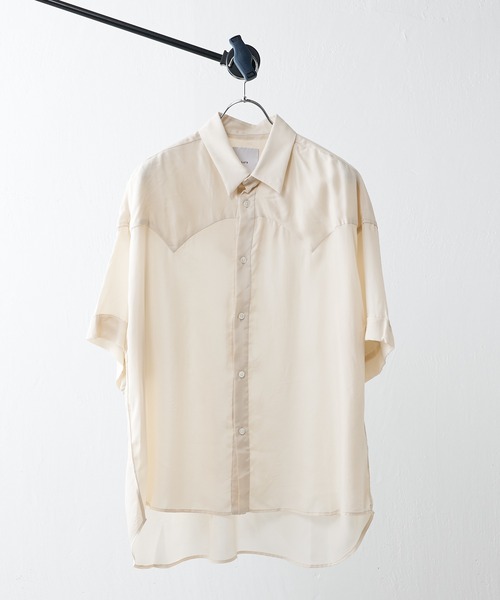 Lui's（ルイス）の「切替ヨークシャツ（シャツ/ブラウス・メンズ・ブラック/オフホワイト/パープル・FREE）」の17枚目の写真