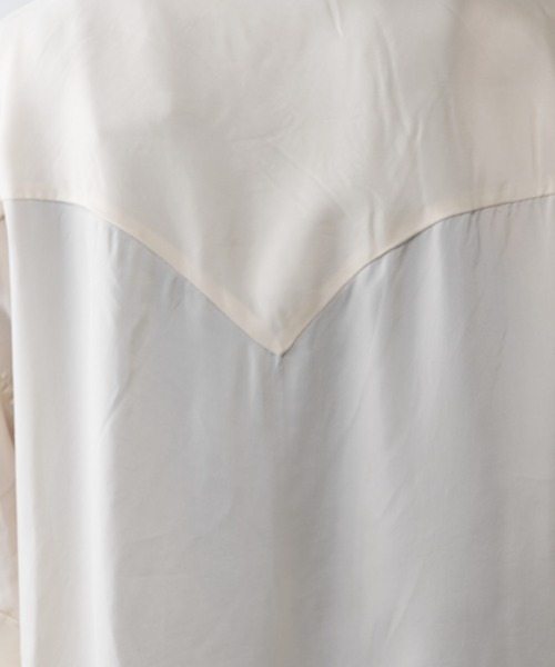 Lui's（ルイス）の「切替ヨークシャツ（シャツ/ブラウス・メンズ・ブラック/オフホワイト/パープル・FREE）」の20枚目の写真