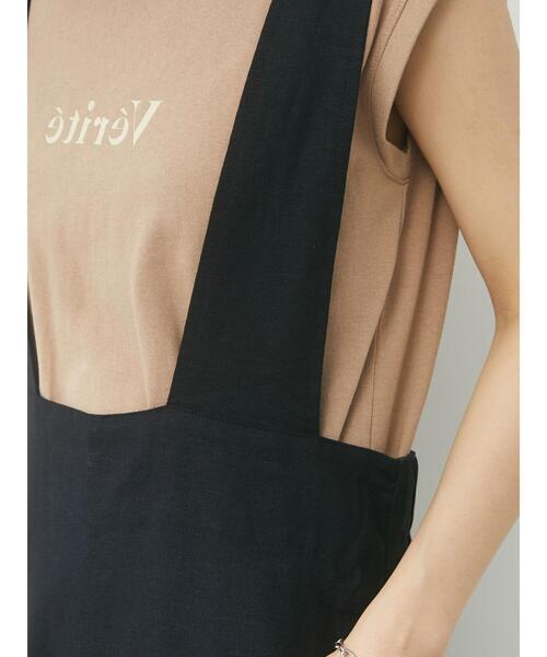 Green　Parks（グリーンパークス）の「リネンサロペット（サロペット/オーバーオール・レディース・ブラック/ブラウン・FREE）」の22枚目の写真