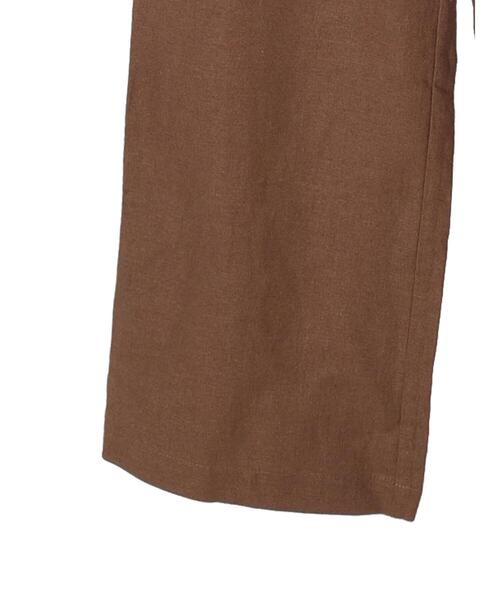 Green　Parks（グリーンパークス）の「リネンサロペット（サロペット/オーバーオール・レディース・ブラック/ブラウン・FREE）」の16枚目の写真