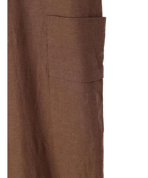 Green　Parks（グリーンパークス）の「リネンサロペット（サロペット/オーバーオール・レディース・ブラック/ブラウン・FREE）」の21枚目の写真