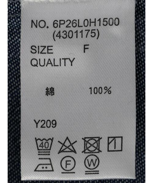 Sugar spoon(シュガースプーン)の「・SUGAR SPOON ラッフルデニムワンピース(ワンピース・レディース・インディゴブルー/ライトインディゴブルー・FREE)」の9枚目の写真