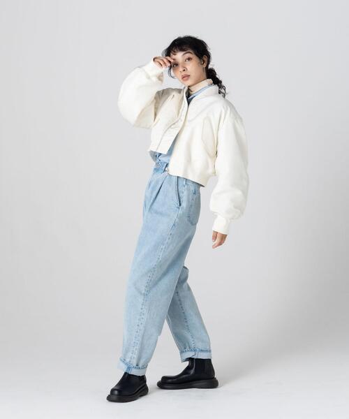 CITEN(シテン)の「<CITEN>ショート MA-1(その他アウター・レディース・オフホワイト/オリーブ・FREE)」の7枚目の写真