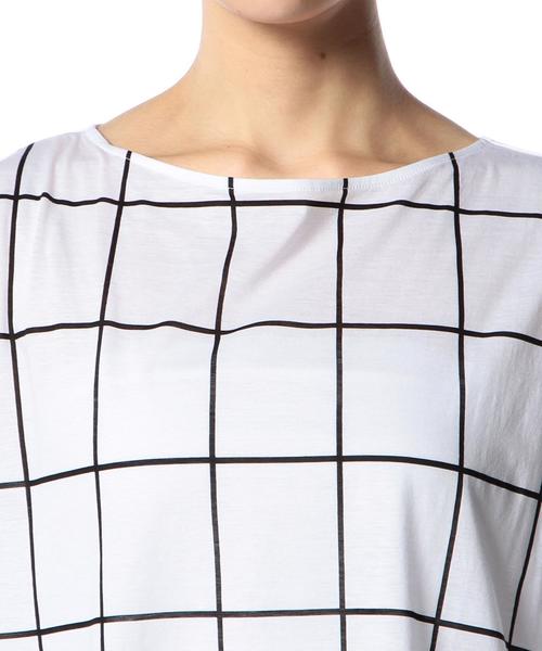 ASTRAET（アストラット）の「ASTRAET(アストラット) チェック/ストライプ ノースリーブプルオーバー（Tシャツ/カットソー・レディース・ホワイト/ブラック/その他1・フリー）」の7枚目の写真