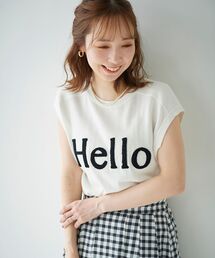 le.coeur blanc | Hello ロゴフレンチニット(ニット/セーター)