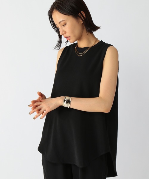 BARNYARDSTORM（バンヤードストーム）の「BARNYARDSTORM / ダブルクロスタンク（Tシャツ/カットソー・レディース・ブラック/モカ/カーキ・1/0）」の8枚目の写真